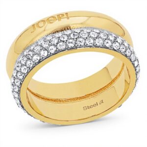 Anello donna JOOP acciaio inossidabile zirconi bianco