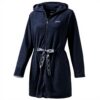Cappotto Joop donna cappuccio leggero blu melange XL