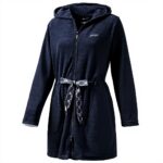 Cappotto Joop donna cappuccio leggero blu melange XL