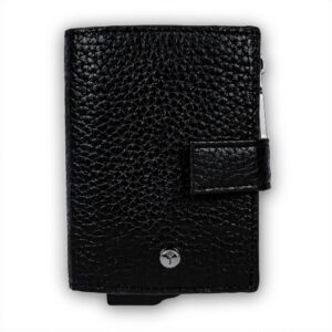 Porta carte Joop pelle nero uomo chiusura automatica