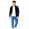 Maglione Joop Jeans lana vergine blu scuro uomo XXL