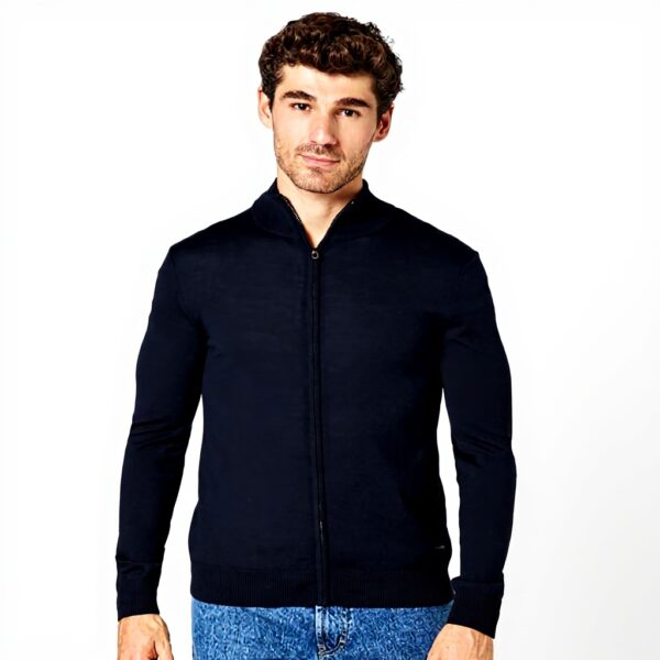 Maglione Joop Jeans lana vergine blu scuro uomo XXL