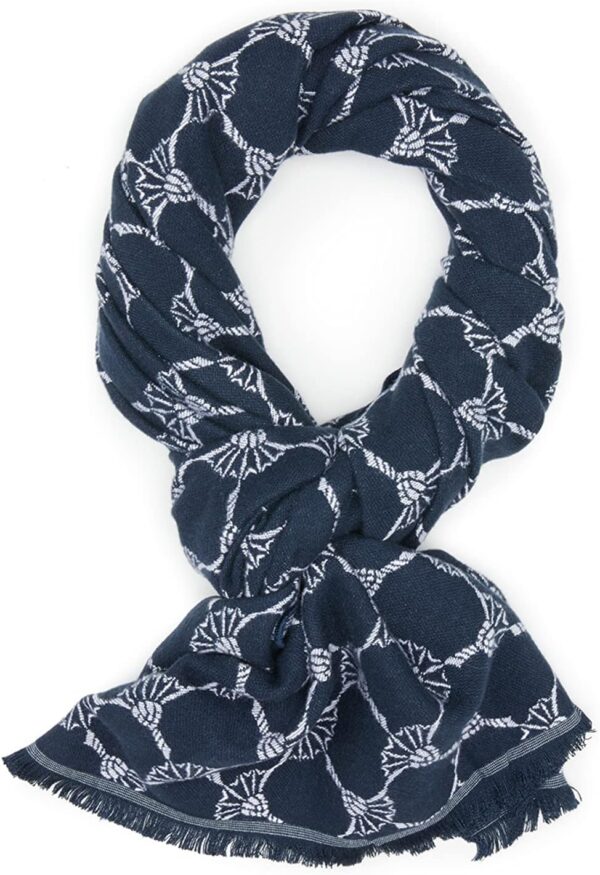 Sciarpa uomo Joop Felix Blu Motivo Cornflower Double Face-0