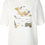 T-Shirt Donna Beige LOOKS BY WOLFGANG JOOP Stampa Fascia-0