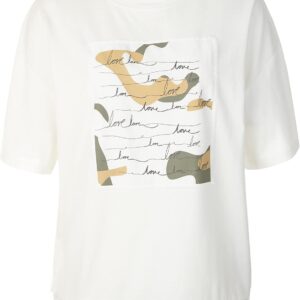 T-Shirt Donna Beige LOOKS BY WOLFGANG JOOP Stampa Fascia-0