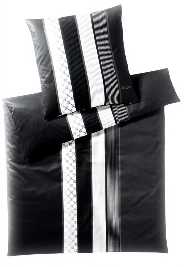 Joop! Lenzuola Cornflower Stripes Grigio Cotone Set Letto